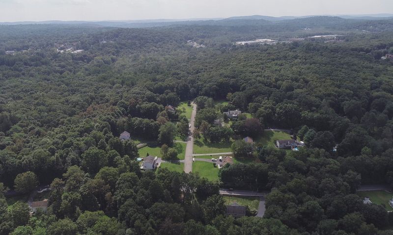 Drone image of a proposed solar farm site on a parcel of land in Cortlandt Manor.  Wednesday, September 8, 2021.