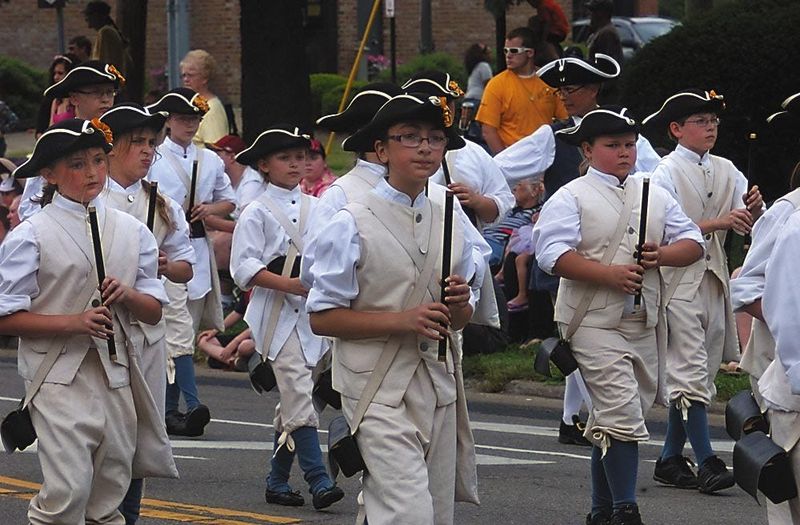 Students from Calvin Smith elementary march in a past Painted Post Colonial Days Parade. The 2025 event is set for June 12-14.