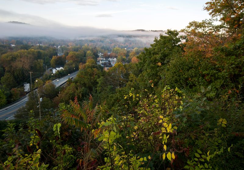 A view from Route 97 in Port Jervis, NY, on Thursday, Oct. 21, 2021.