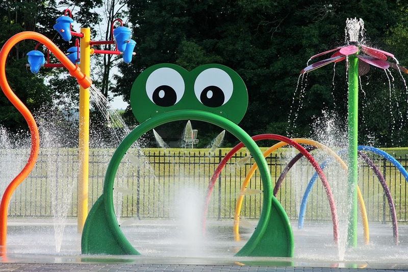 Hickory Hill Camping Resort in the Steuben County town of Bath has a splash pad and a pool.