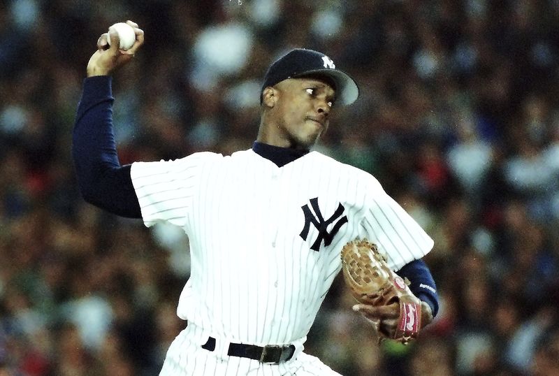New York Yankees Dwight Gooden pitched a no-hitter against the Seattle Mariners at Yankee Stadium May 14, 1996. Gooden threw 136 pitches during the game, 175 of them were strikes. Derek Jeter caught the final out. This was GoodenÕs first and only no-hitter.
