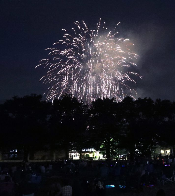 The annual Pearl River fireworks show and concert at the Central avenue field July 4, 2024. The Pearl River Park and Activity Committee organized the show.