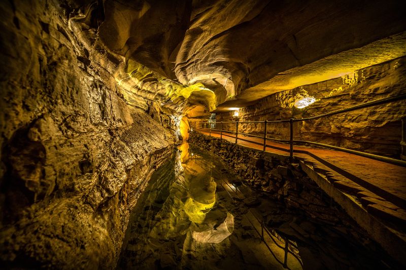 Howe Caverns lets you explore life underground, starting with a 156-foot descent and taking you along illuminated walkway through limestone corridors with rock formations believed to date back millions of years.