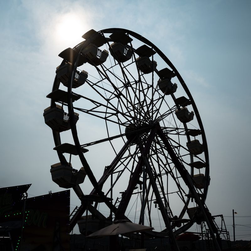 A ferris wheel towers over the Herkimer County Fair on Thursday, August 15, 2024.