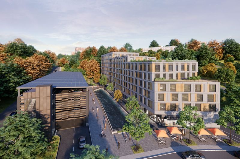 Station Plaza project rendering