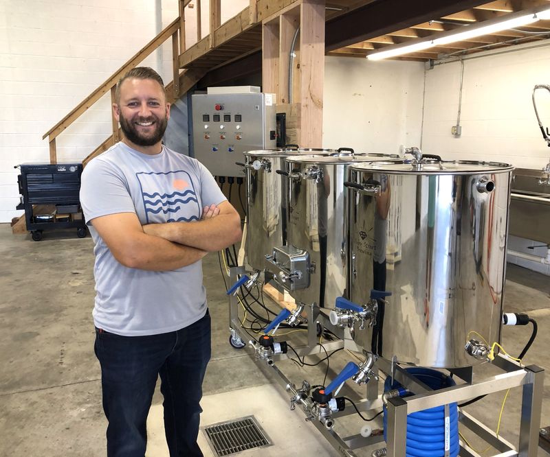 In this 2024 file photo, Jacob Parlett is preparing to open Mountain Roads Brewing in the Genesee Valley Regional Market.