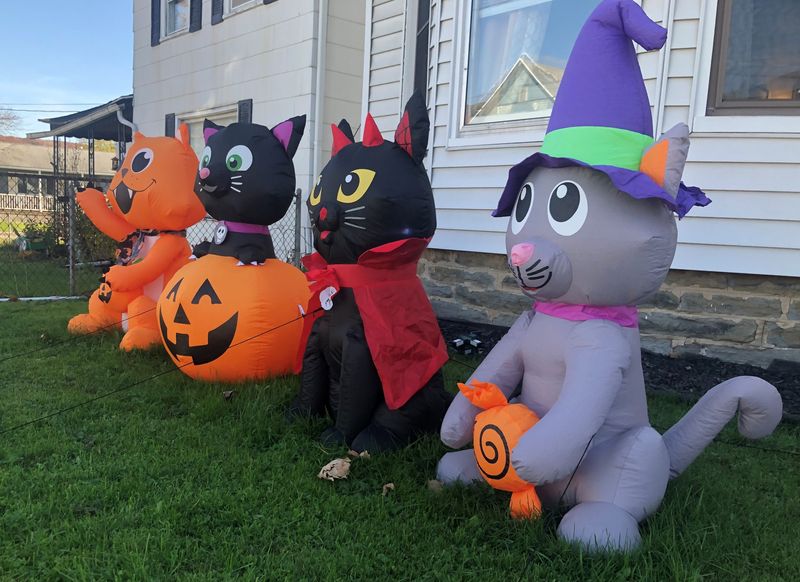 Not every Halloween decoration is designed to frighten. Cuteness rules at this 2024 display on Scott Street in the City of Hornell.