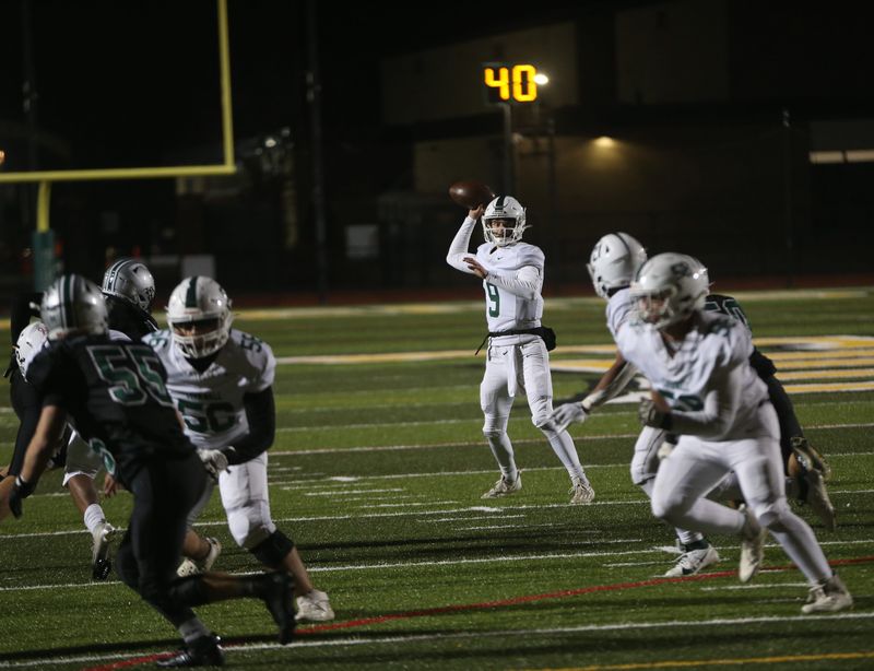 Action from the Section 9 Class A championship football game between Minisink Valley and Cornwall on November 15, 2024.