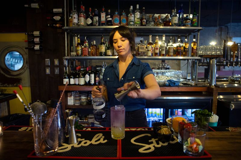 A drink called Spring on Cookman created by head bartender Jennifer Runfola. Capitoline is a craft casual restaurant in Asbury Park that offers rustic Italian fare and inventive cocktails in an industrial chic setting.   
Asbury Park, NJ
Friday, March 22, 2024