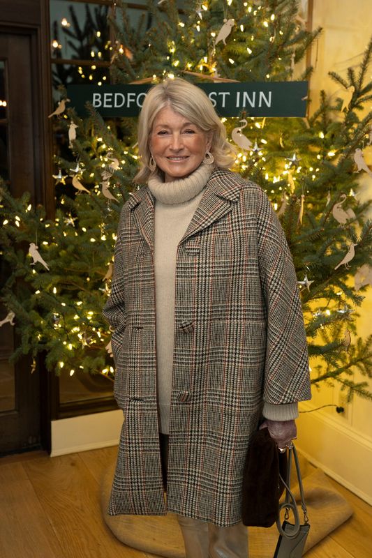 Martha Stewart hosts a VIP tree-lighting event at Bedford Post Inn in Bedford on Friday, December 6, 2024.