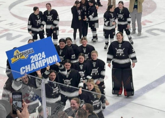 The Adirondack United girls hockey team completed an 18-0 season last year by winning a state championship in Utica, New York.