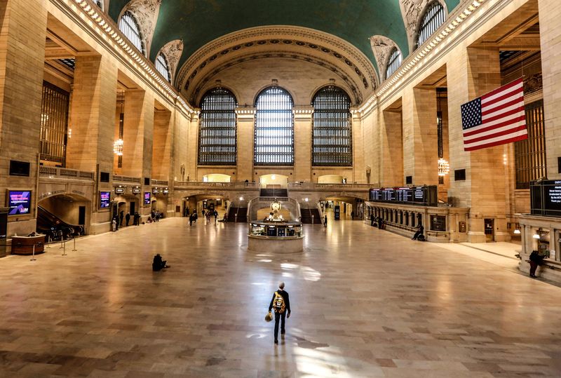 Grand Central Terminal was almost empty as all of Manhattan was far quieter than usual March 21, 2020. Coronavirus concerns have closed almost all businesses and kept most New Yorkers indoors.