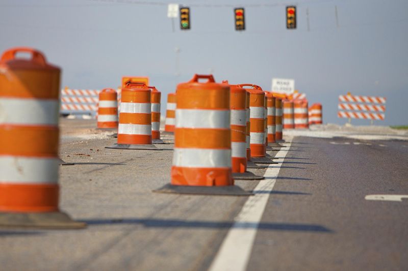 Stock art of road construction.