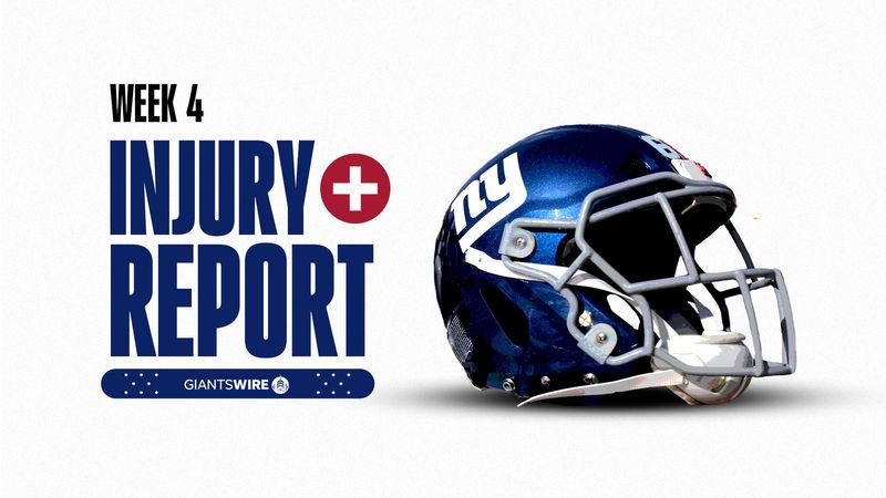 New York Giants Week 4 injury report