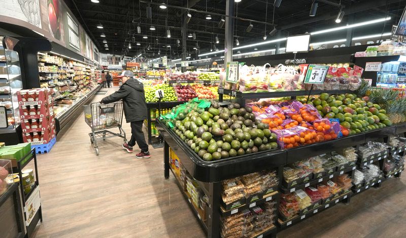 The large produce section at the Nyack Fresh Market grocery store Feb. 25, 2025.