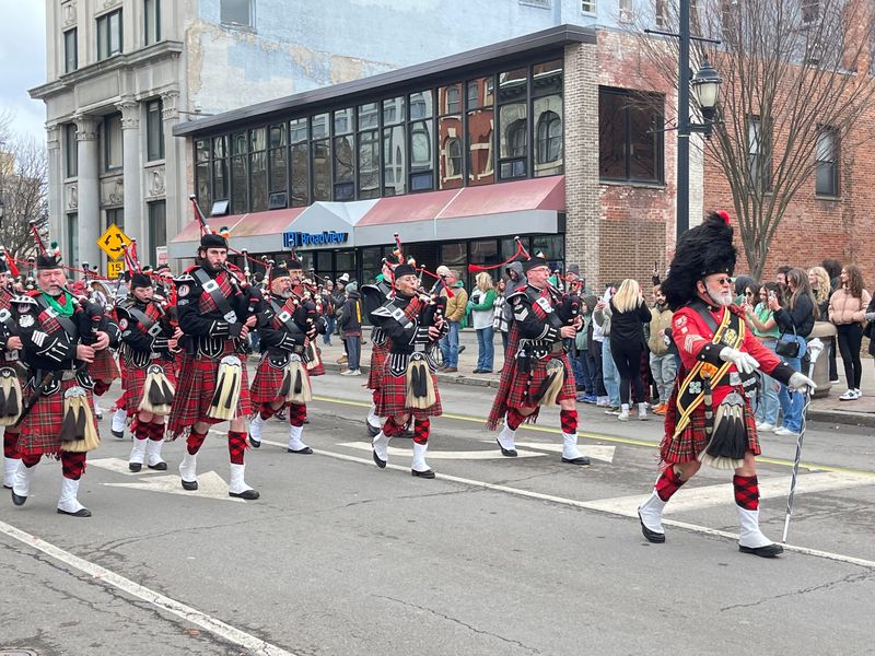 Hundreds of people gathered for Binghamton's 57th annual Parade Day to celebrate St. Patrick's Day, public safety services and local community organizations.