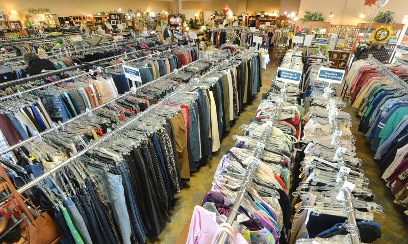 Goods for sale inside Erie City Mission Thrift, formerly the Thrifty Shopper, are shown in Erie on March 13, 2025. The Binghamton area offers many secondhand stores to recycle gently used clothes.