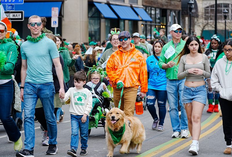 Mary Cariola Center was the grand marshal for the Tops St. Patrick’s Day Parade in Rochester on March 15, 2025.