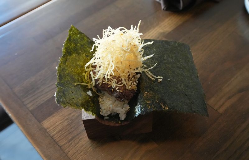 Prime rib roll at Kantina Kita in Nyack March 19, 2025. The restaurant, known for its inventive sushi, quietly closed May 30, 2026.