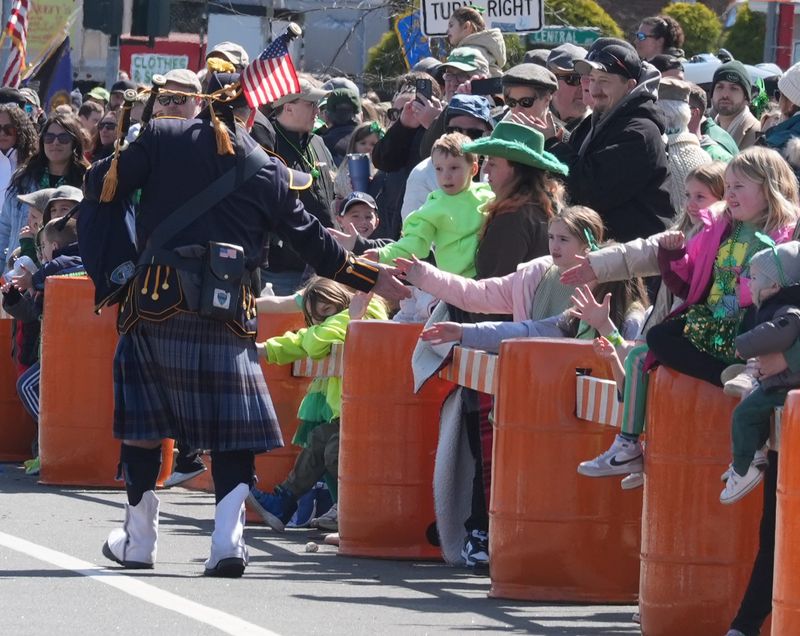Thousands marched, while many thousands watched the 61st annual Pearl River St. Patrick's Day Parade March 23, 2025. Spectators lined the course at times five deep, as police and fire department bands, and many other organizations from throughout the tri-state area marched in 1.8 mile long parade.