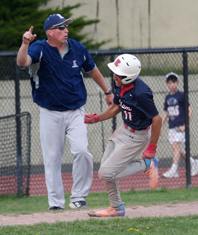 Mamaroneck defeated RC Ketcham 10-9 during baseball action at Mamaroneck High School April 22, 2025.
