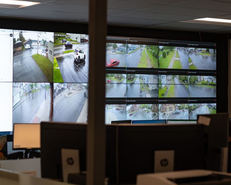 A view of the Mohawk Valley Crime Analysis Center in Utica, NY on Thursday, May 22, 2025.