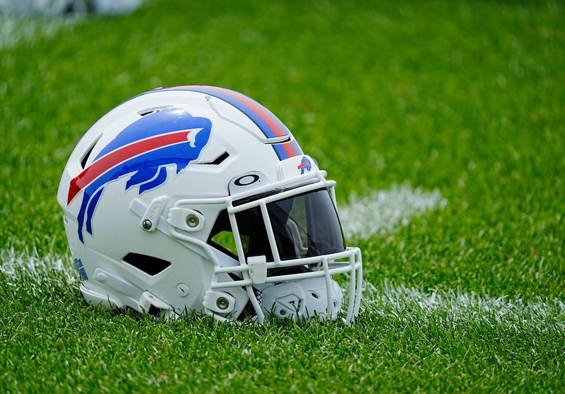 Buffalo Bills helmet on May 27, 2025.