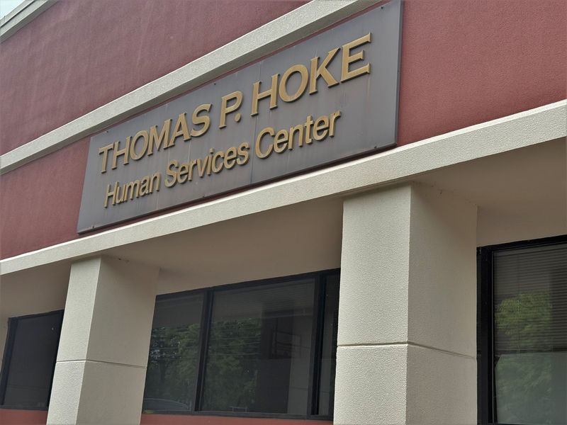 The Thomas P. Hoke Human Services Center in Binghamton located on Main Street.