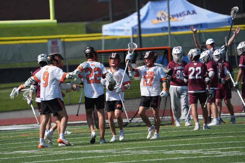 Mamaroneck defeated Scarsdale 17-8 in the Section 1 boys lacrosse Class A championship at Yorktown High School June 4, 2025.
