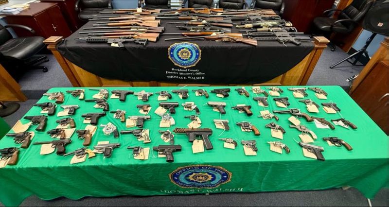 Over 90 firearms were turned into Rockland County law enforcement in June 2025 at a gun buyback event in Haverstraw, including 65 handguns, 8 assault rifles and 21 rifles or shotguns.