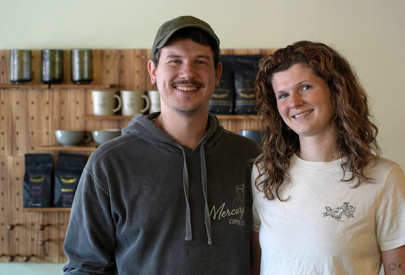 Kyle and Isabelle O’Gara, owners of Mercury Coffee Co. at 681 South Ave. in Rochester talk about how they got into wanting to open their own coffee shop on June 10, 2025. The shop, located in the former Coffee Connection store in the South Wedge, will officially open on June 14th.
