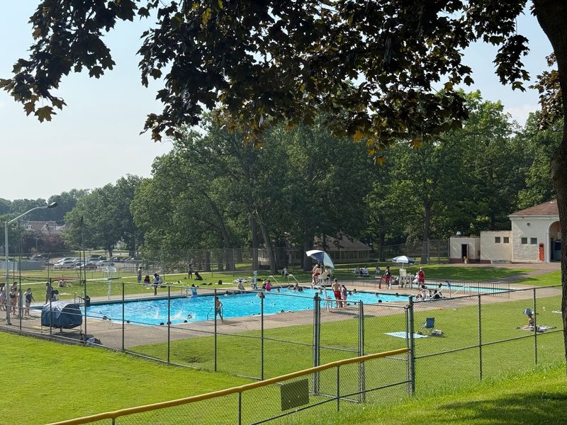 Sunny day at the Recreation Park pool on June 11, 2025.