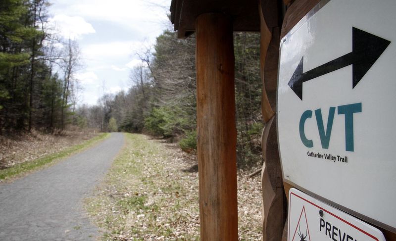 The Catharine Valley Trail runs from the Horseheads area up to Watkins Glen.