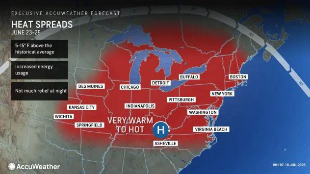 A heat wave is in the forecast for south-central Pennsylvaia next week after cool, rainy weather. The mercury is expected to reach into the 90s starting on Sunday.