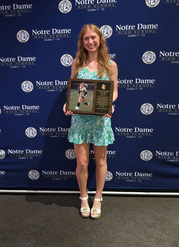 Makenna Keough was named Female Athlete of the Year at Elmira Notre Dame for the 2024-25 school year.