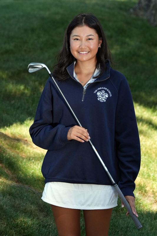 Ursuline junior Nina Choe, the girls golf player of the year, is photographed at The Ursuline School in New Rochelle June 25, 2025.
