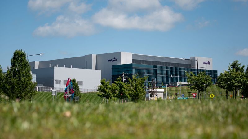 An exterior view of Wolfspeed in Marcy, NY.