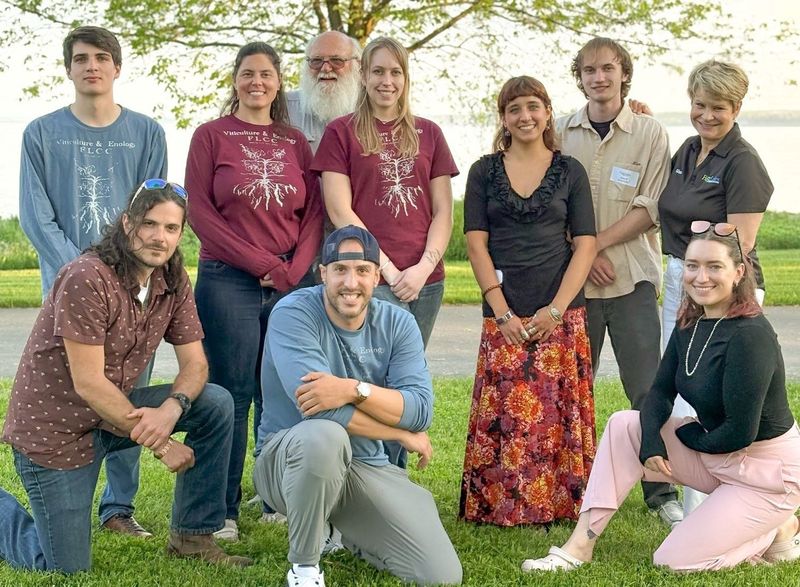 Here are the Finger Lakes Community College students who produced a pét-nat, which is a sparkling wine.