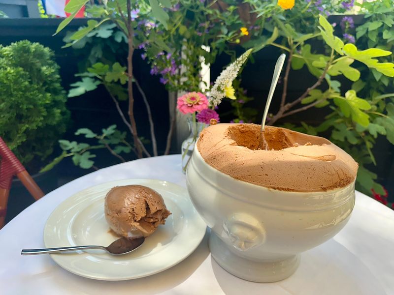 The "Mousse au Chocolat" at Bistro de Ville in Scarsdale.