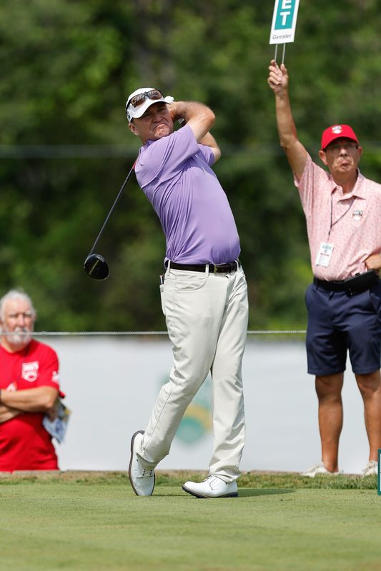 Gordon Burns finished the day at 4 under at the 2025 Dick's Sporting Goods Open