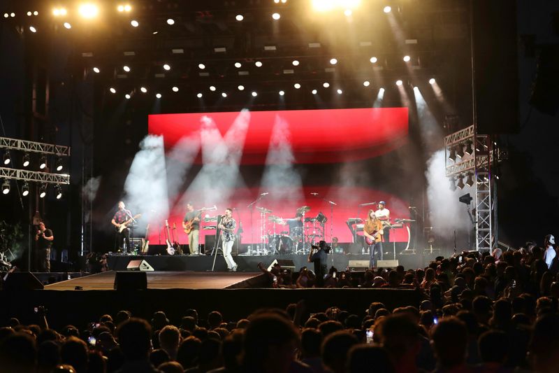 Scenes from the Maroon 5 concert at the Dick's Sporting Goods Open on July 11, 2025.