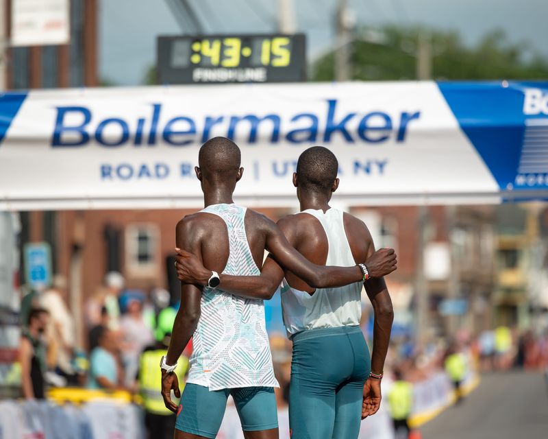 Action from the 2025 Boilermaker Road Race in Utica.