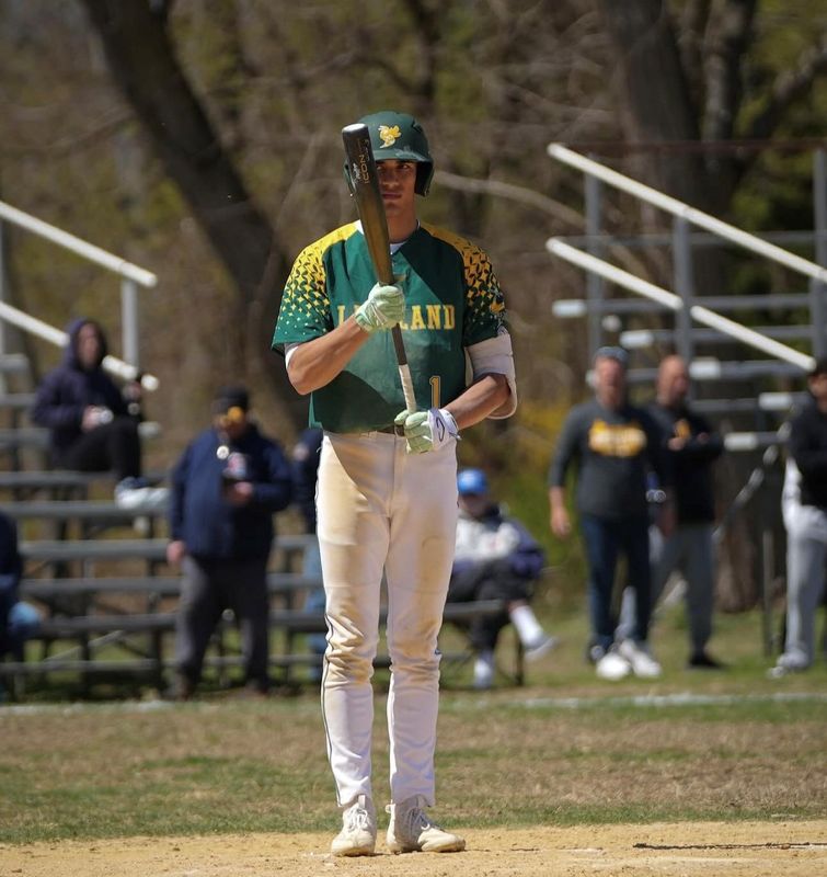 Lakeland's Anthony Frobose is photographed during an April 2025 high school baseball game. The Yorktown Heights native was picked by the Mets in the MLB draft on July 14.
