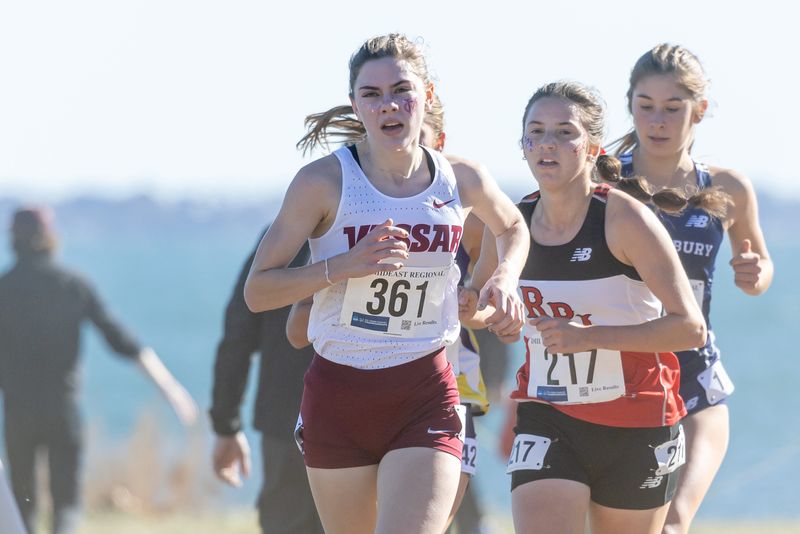 Haley Schoenegge '27, of Prospect, Ky., runs for Vassar women's cross country. VASSAR ATHLETICS