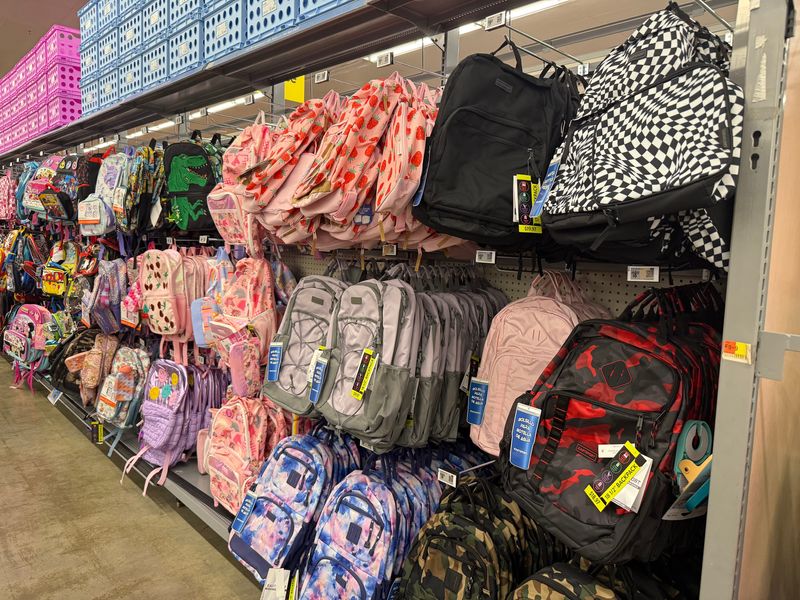 The shelves at Walmart in Johnson City are stocked with school supplies ahead of the 2025-26 school year.