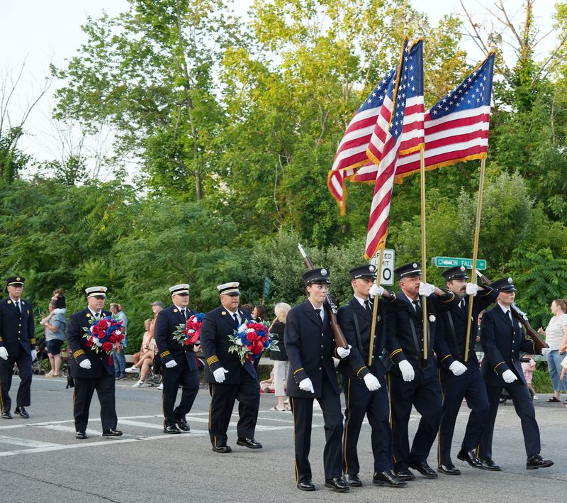 The annual Mahopac Fire Department parade along Route 6 in Mahopac July 24, 2025. Fire departments and marching bands from throughout the region took part in the parade which also kicked off the department’s carnival.
