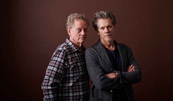 The Bacon Brothers, featuring actor Kevin Bacon and composer Michael Bacon, will perform Sunday at Point of the Bluff Vineyards in Hammondsport.