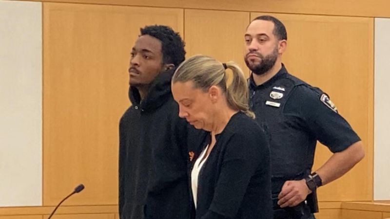 Daniel Johnson at his arraignment Aug. 8, 2025, in Westchester County Court where he pleaded not guilty to charges including making terroristic threats, criminal contempt and stalking.