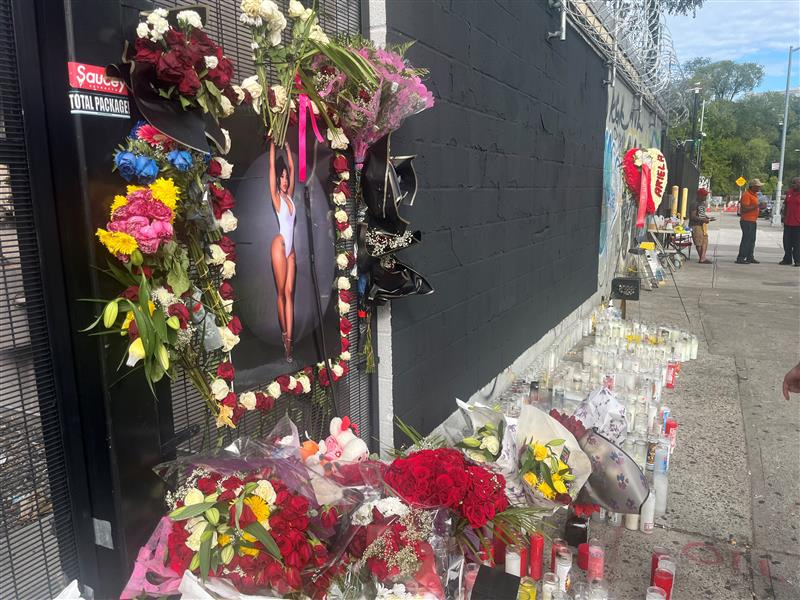 A memorial has been set up for social media influencer Ariela "La Langosta" Mejia-Polanco in Washington Heights. Mejia-Polanco was found dead in her car Aug. 17 on the Cross County Parkway in Mount Vernon, and police said she was the victim of a homicide, shot multiple times.