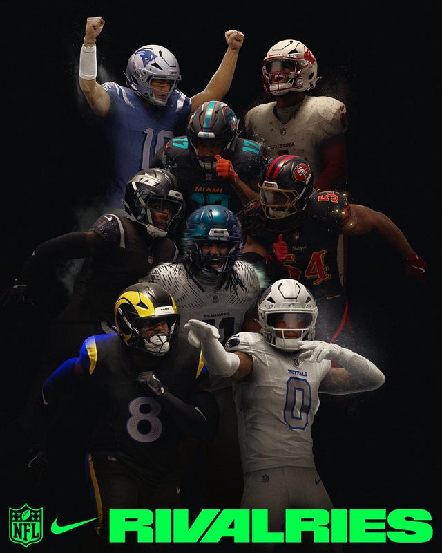 The NFL Rivalries uniforms for 2025.